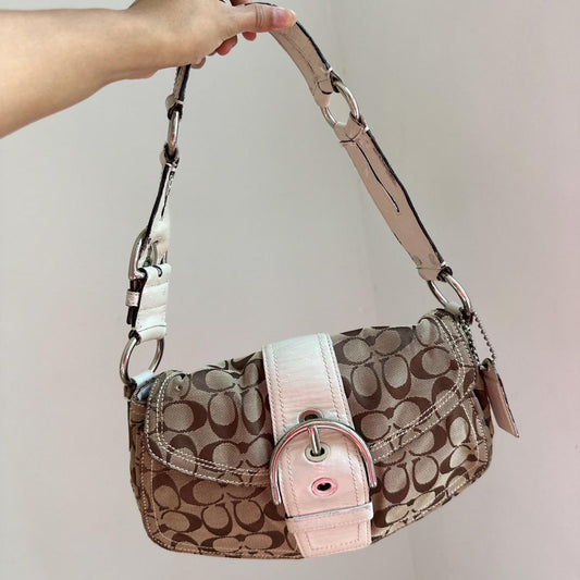 Vintage Coach Signature Soho Buckle Shoulder Bag – Timeless & Rare