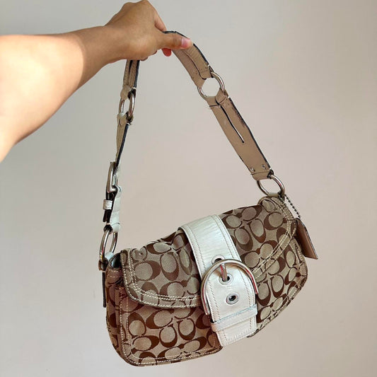Vintage Coach Signature Soho Buckle Shoulder Bag – Timeless & Rare