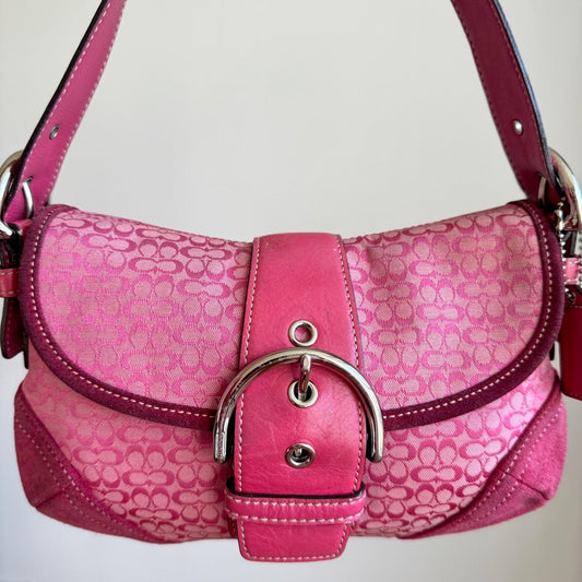 SOLD on V Vintage Coach Bag – Stunning Barbie Pink, Rare Collectible